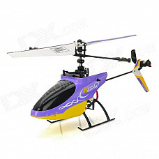 Great Wall 9958 2.4GHz 4-Channel Single-Propeller RC Helicopter - Purple + Yellow + Black