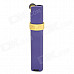 1601 Stainless Steel Windproof Blue Butane Lighter - Purple