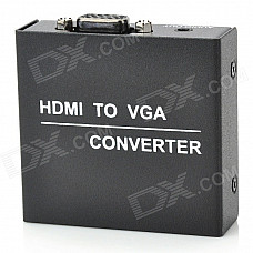 HDMI to VGA Converter w/ Audio Function - Black