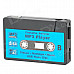 Retro Cassette Shape Mini USB Rechargeable MP3 Player w/ TF Card Slot - Black + Blue (16GB)