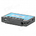 Retro Cassette Shape Mini USB Rechargeable MP3 Player w/ TF Card Slot - Black + Blue (16GB)