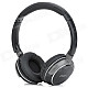 MaiAoXing Q7 Bluetooth v2.1 Bass Stereo Headphones w/ Microphone for Iphone 5 - Black + Dark Grey