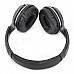 MaiAoXing Q7 Bluetooth v2.1 Bass Stereo Headphones w/ Microphone for Iphone 5 - Black + Dark Grey