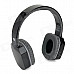 DWH260 2.4GHz Folding Wireless Digital Headset Headphone for Cell Phone / PC / TV - Black + Grey