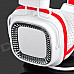 Kanen KM890 Wired Folding Stereo Headphones - White + Red (3.5mm Plug / 1.5m)