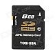 Genuine TOSHIBA SD-K08GR7WA SD Memory Card - Black (8GB)