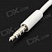 3.5MM Extension Earphone Headphone Audio Split Cable - White