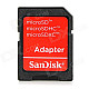 SANDISK TF Card to SD Card Adapter - Black + Red