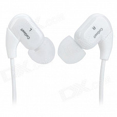 COGOO T02 Sports In-Ear Stereo Earphone w/ Earbuds - White