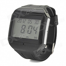 HD-215 1.6'' LCD Screen Bluetooth V2.0 Wrist Watch w/ Microphone - Black