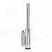 Zinc Alloy Practical Long Shaft Butane Lighter - Silver