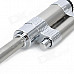 Zinc Alloy Practical Long Shaft Butane Lighter - Silver