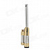 Zinc Alloy Practical Long Shaft Butane Lighter - Silver + Golden