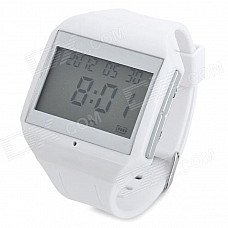 HD-215 1.7" LCD Bluetooth v2.0 Voice Dial Watch w/ Hands-Free - White