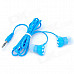 Cute Cartoon Cat-Claw Style In-Ear Earphones for MP3 / MP4 + More - Blue + White (3.5mm-Plug)