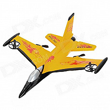 F16 4-CH Radio Control EPP Foam R/C Airplane Glider - Yellow