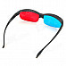 ReeDoon 9869 Anaglyphic Blue + Red 3D Glasses - Red + Blue + Black