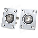 Iron Cable Connection Square Plugs for Electric Guitar / Bass Guitar - Silver (2 PCS)