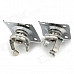 Iron Cable Connection Square Plugs for Electric Guitar / Bass Guitar - Silver (2 PCS)