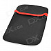 Protective Water Resistant Anti-Static Sleeve Bag for 7" GPS / Tablet PC - Black + Red