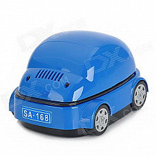 SA168 Car Shape Car Smokeless Ashtray - Blue (2 x AA / USB Power)