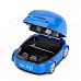 SA168 Car Shape Car Smokeless Ashtray - Blue (2 x AA / USB Power)