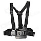 SMJ HR47 Front Chest Elastic Belt Shoulder Strap for Gopro Hero 4, 3+, 3 HD, AEE SD20, SD21, SJ4000