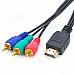 HDMI Male to 3-RCA Male Component Cable - Black