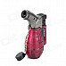 Windproof Butane Gas Jet Lighter - Wine Red + Black