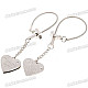 Funny Prank Stainless Steel Plug-and-Play Couple's Puzzle Keychains (2-Piece Set)