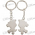 Stainless Steel Year-of-Cow Couple's Keychains (2-Piece Set)