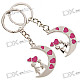 Stainless Steel New-Moon-Love-Spell Keychain