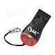 C286 Mini Whistle Style USB2.0 Card Reader - Black + Red (32GB)