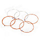 ZIKO Replacement Steel + Copper Wire Folk Guitar Strings - Silver + Red Copper (6 PCS)