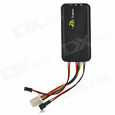 GT 06+ Mini GSM Quad-Band 850/900/1800/1900MHz GPRS GPS Tracker w/ Microphone - Black (DC 8~45V)