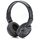 ZL-669 Folding Sport MP3 Player Headphones w/ FM / SD - Black