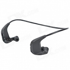 Sports Water Resistant In-Ear Headset USB Rechargeable MP3 Player w/ Ear Buds - Black (4GB)