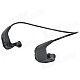 Sports Water Resistant In-Ear Headset USB Rechargeable MP3 Player w/ Ear Buds - Black (4GB)
