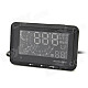 ASH-3 2.7" LED Car HUD Head-Up Voltage & Speed w/ Reflective Film for OBD II - Black