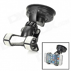 S2227W-V3 360 Degree Rotational Car Mount Holder w/ Suction Cup - Black