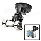 S2227W-V3 360 Degree Rotational Car Mount Holder w/ Suction Cup - Black