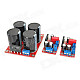 LM3886(1+2) 2-Channel 68W Amplifier Module Boards w/ Power Supply Board - Black + Red