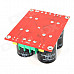 LM3886(1+2) 2-Channel 68W Amplifier Module Boards w/ Power Supply Board - Black + Red
