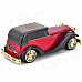 AN-M8 Car Shape Mini 2W MP3 Player Speaker w/ TF Card Slot / USB 2.0 / FM - Black + Red + Golden