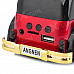 AN-M8 Car Shape Mini 2W MP3 Player Speaker w/ TF Card Slot / USB 2.0 / FM - Black + Red + Golden