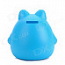 Cute Owl Shape PS Money Coin / Candy Bank for Kids - Blue + White