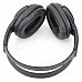 5800 Wireless Bluetooth v3.0 + EDR Headset Headphones w/ MP3 + FM Radio + Microphone - Black