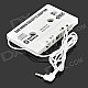 Car Cassette Tape Adapter Transmitters for MP3 / CD / DVD Player - White (3.5mm Plug)