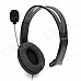 Single Headphone w/ Microphone for Xbox 360 / Xbox 360 Slim - Black