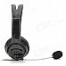 Single Headphone w/ Microphone for Xbox 360 / Xbox 360 Slim - Black